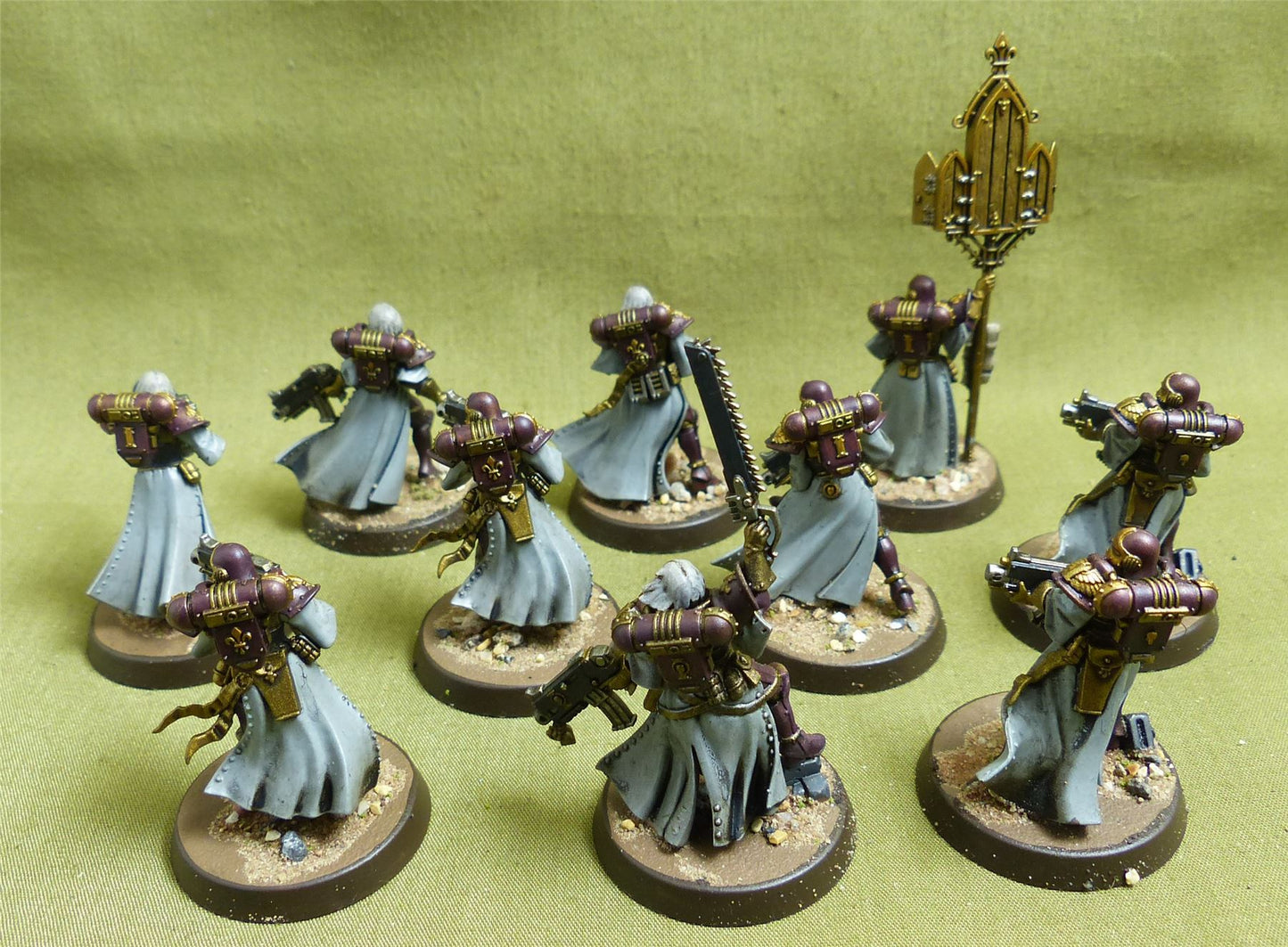 Adepta Sororitas Battle Sisters Squad incomplete painted - Adepta Sororitas - Warhammer 40K #49X