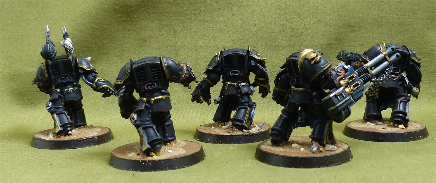 Chaos Terminator Squad painted - Chaos Space Marines - Warhammer 40K #5BX