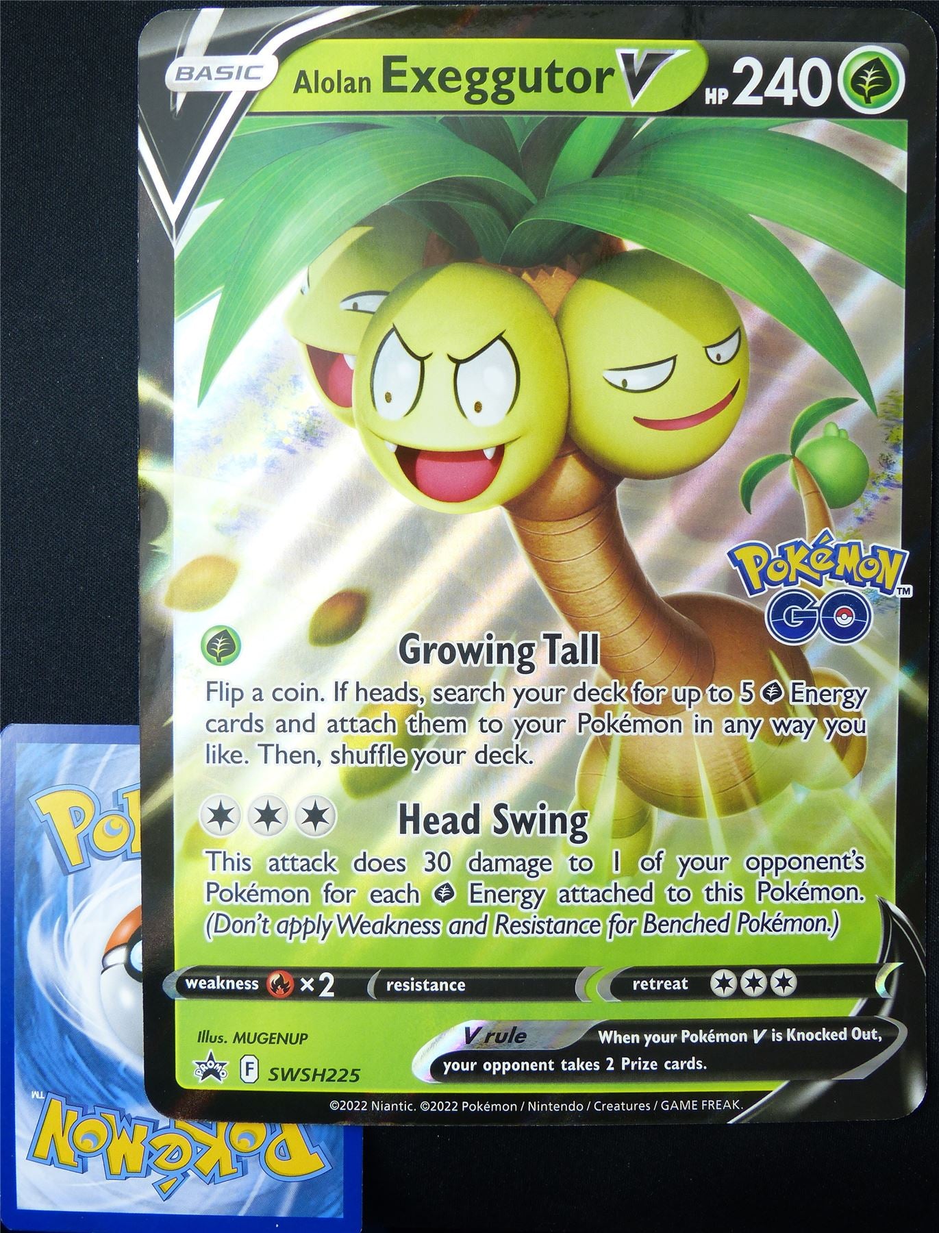 Alolan Exeggutor V SWSH225 Promo Holo - Jumbo Pokemon Card #256