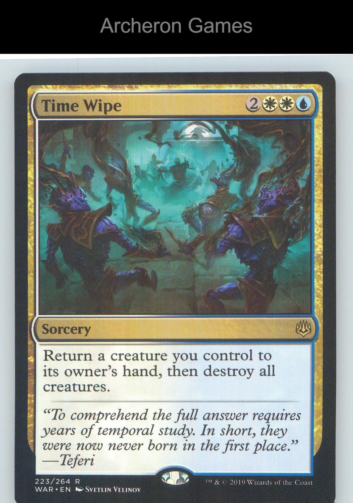 Time Wipe WAR 223 R MTG Card NM/EX+