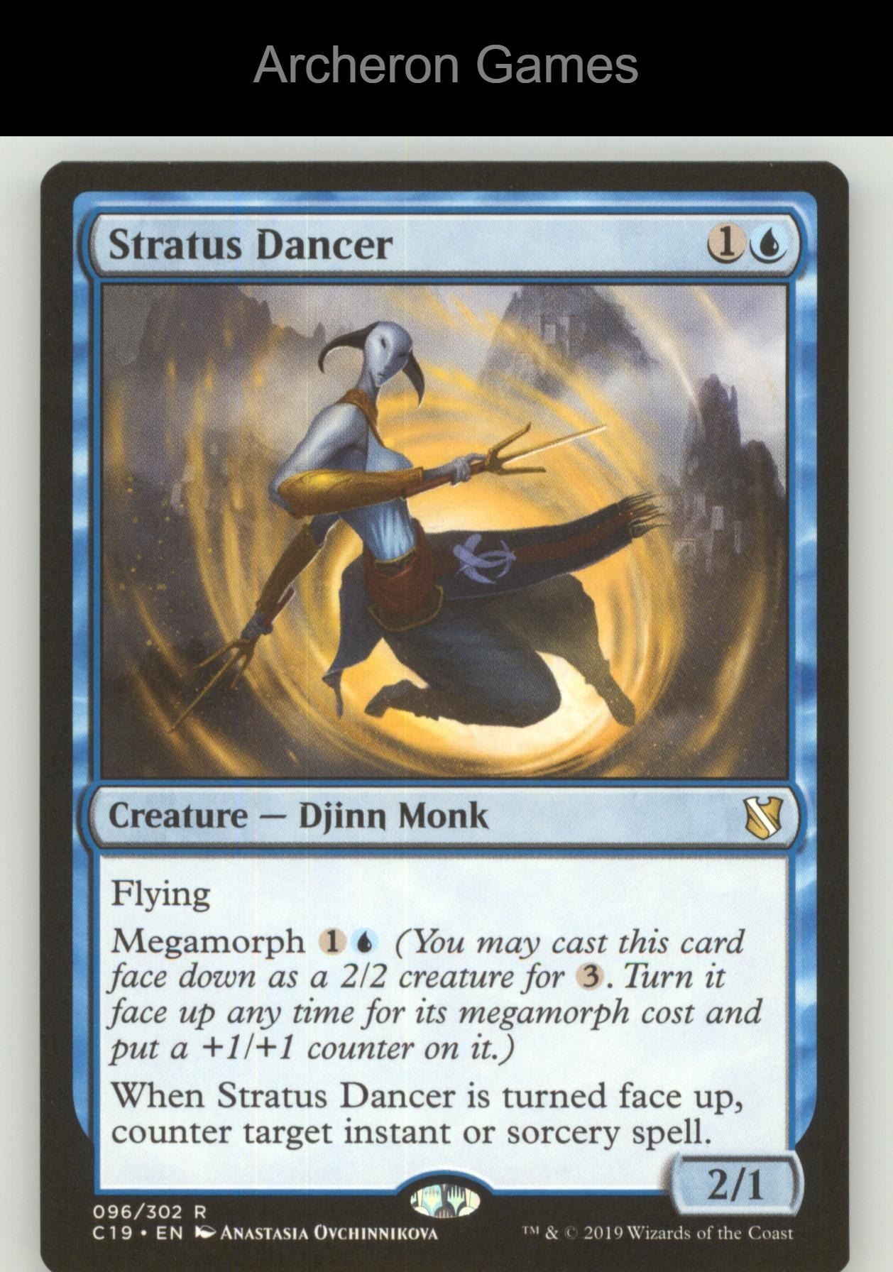 Stratus Dancer 96 R MTG Card Commander 2019