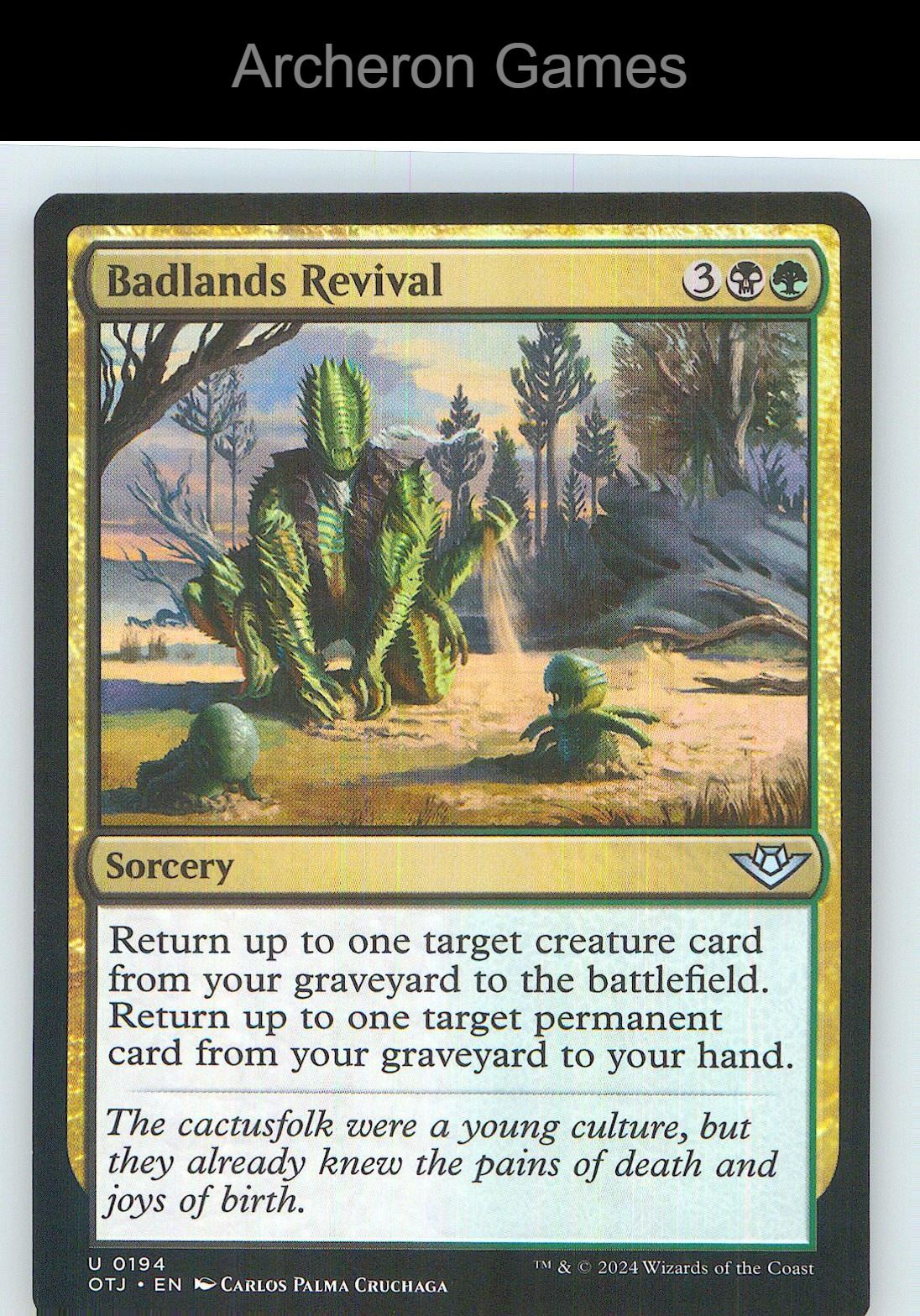 Badlands Revival OTJ 194 UC MTG Card NM/EX+