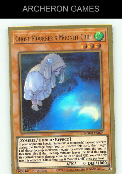 Ghost Mourner & Moonlit Chill (Alternate Art) Premium Gold Rare YUGIOH Card