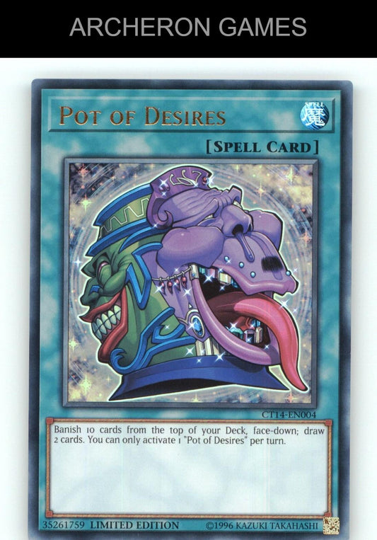 Pot of Desires (CR) Ultra Rare YUGIOH Card
