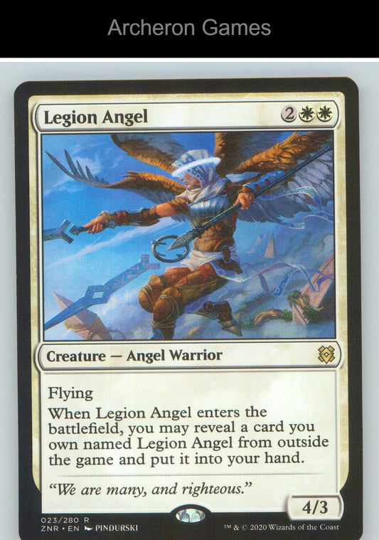 Legion Angel ZNR 23 R MTG Card NM/EX+