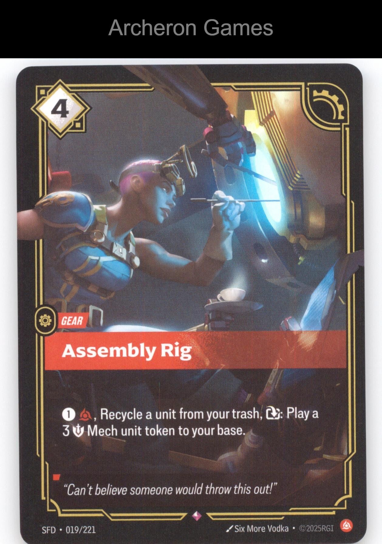 Assembly Rig SFD 019/221 R  Card Spiritforged