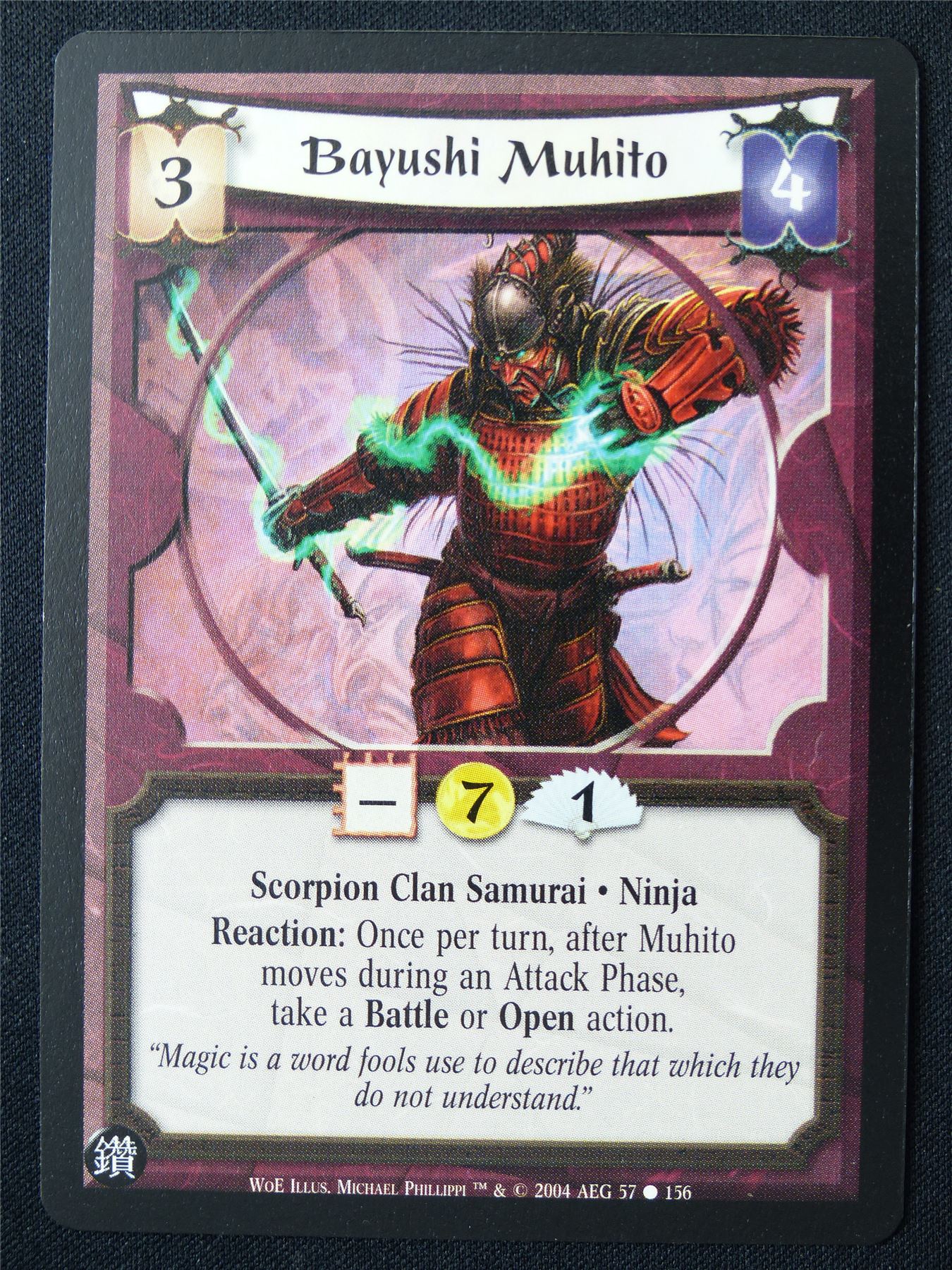 Bayushi Muhito - WoE - Legend of the Five Rings L5R Card #12L