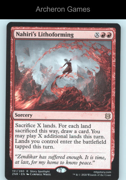 Nahiri's Lithoforming 151 R MTG Card Zendikar Rising