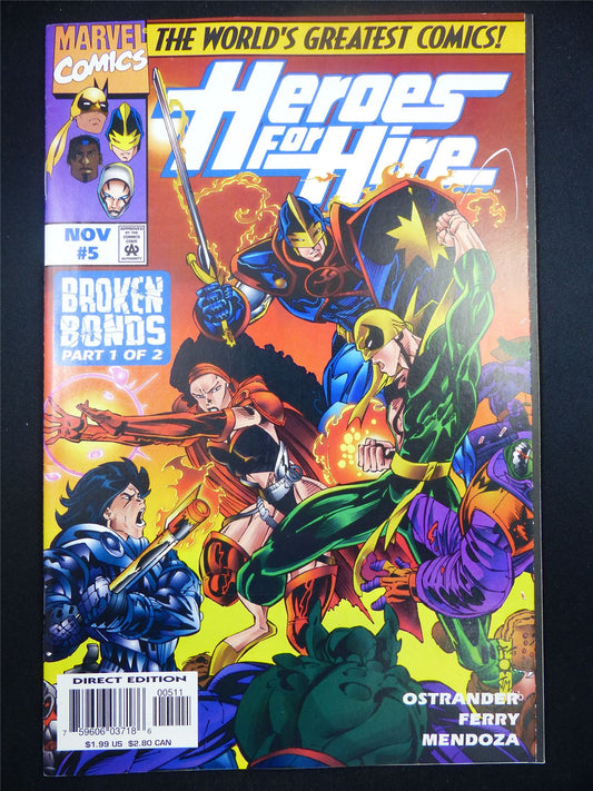 HEROES For Hire #5 - Marvel Comics #LZ