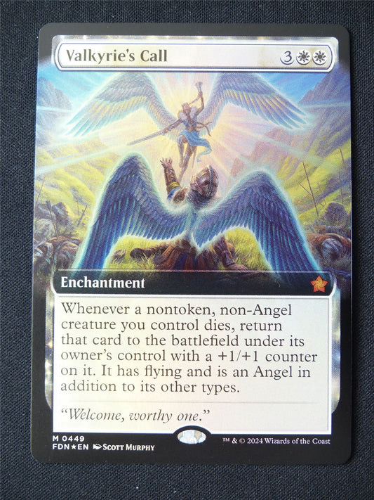 Valkyrie's Call Extended Foil - FDN - Mtg Card #123