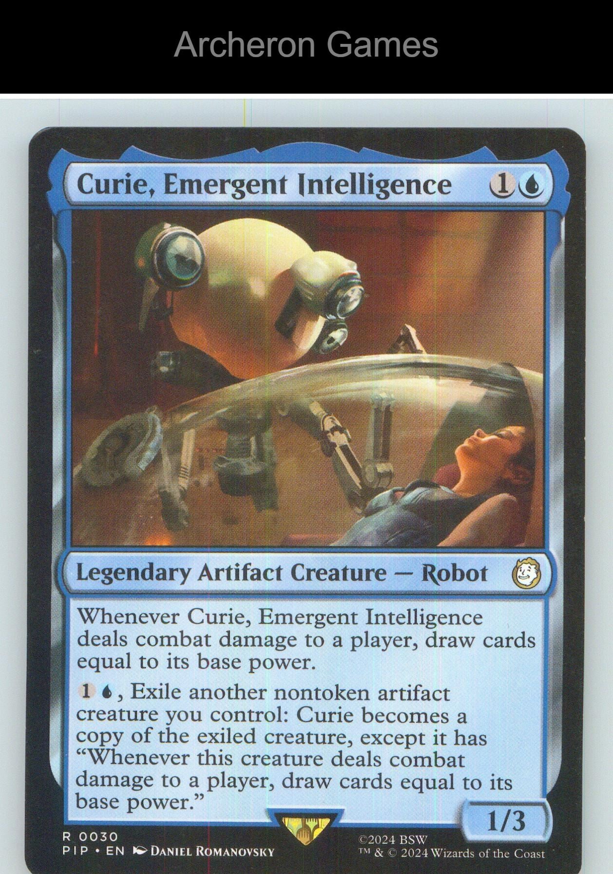 Curie, Emergent Intelligence PIP 30 R MTG Card NM/EX+