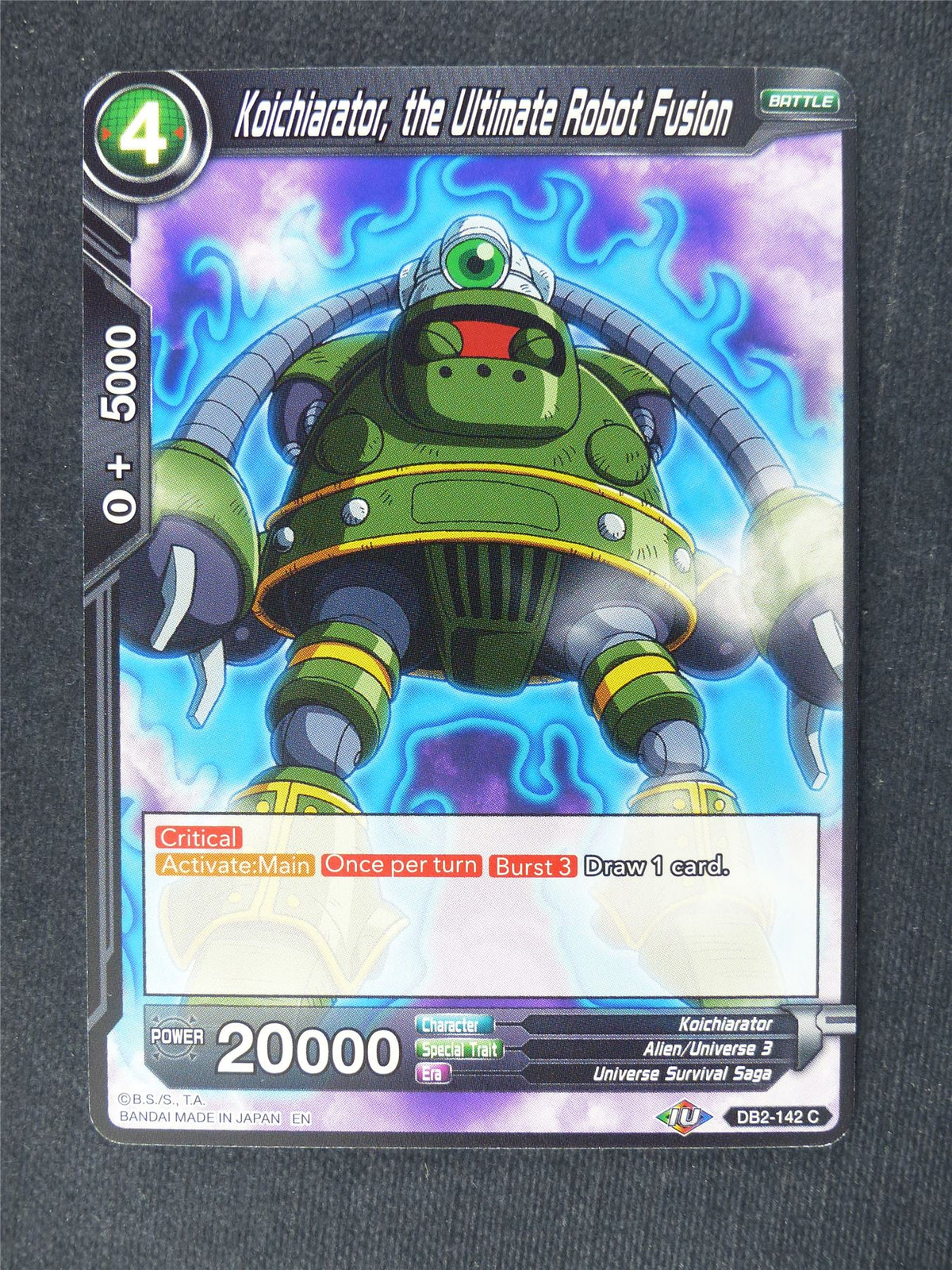Koichiarator the Ultimate Robot Fusion - Dragon Ball Super Cards #HY