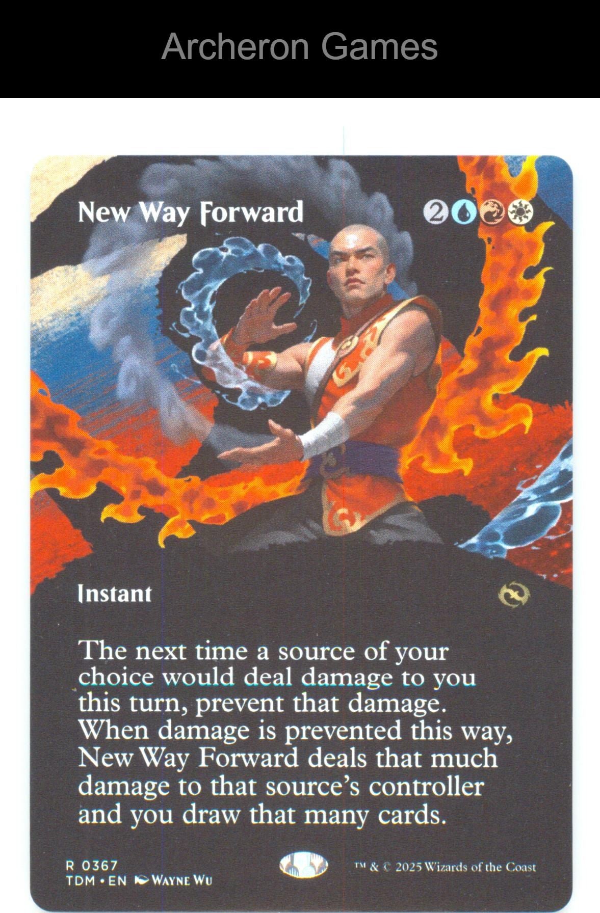 New Way Forward (Borderless) TDM 367 R MTG Card NM/EX+
