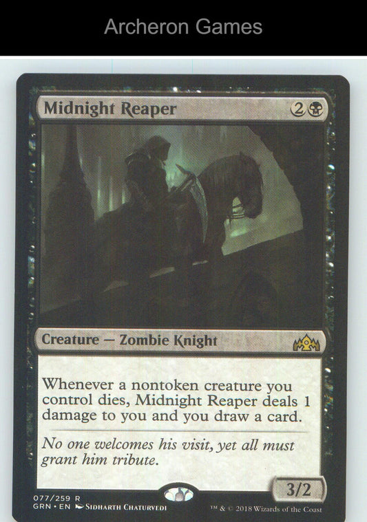 Midnight Reaper GRN 77 R MTG Card NM/EX+