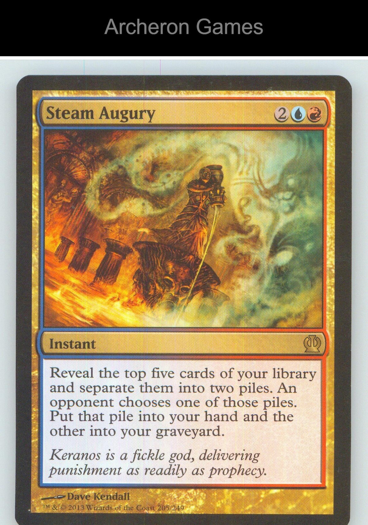 Steam Augury THS 205 R MTG Card NM/EX+