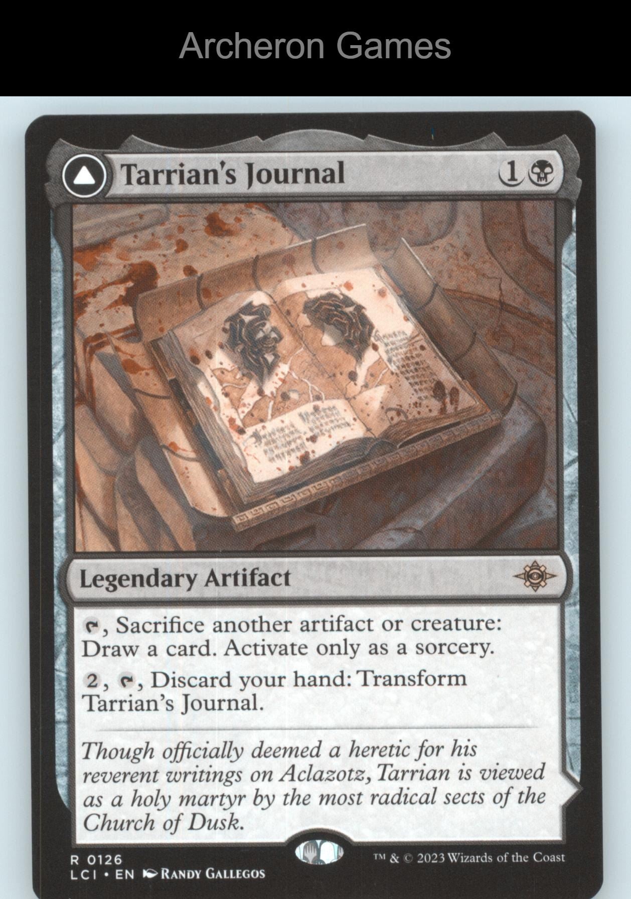 Tarrian's Journal 126 R MTG Card The Lost Caverns of Ixalan