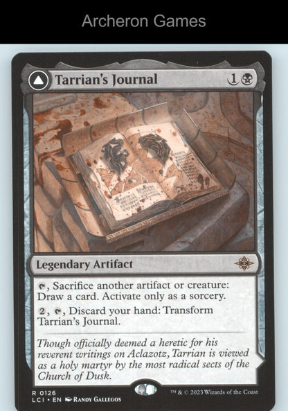Tarrian's Journal 126 R MTG Card The Lost Caverns of Ixalan