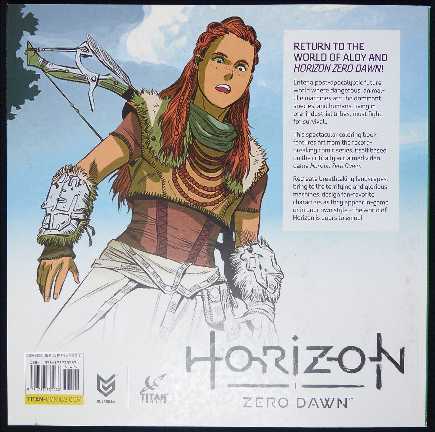 The Official Horizon: Zero Dawn Colouring Gift Book - Titan Softback #5E
