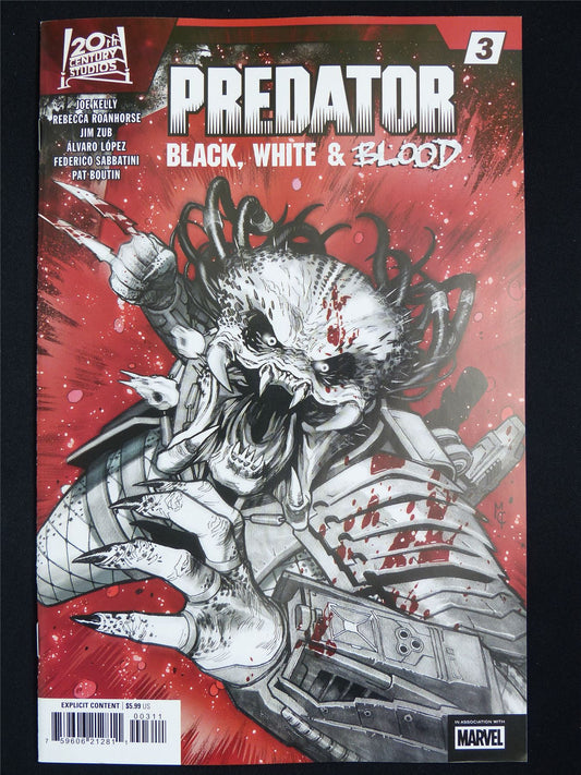 PREDATOR Balck White & Blood #3 - Nov 2025 Marvel Comic #4FE
