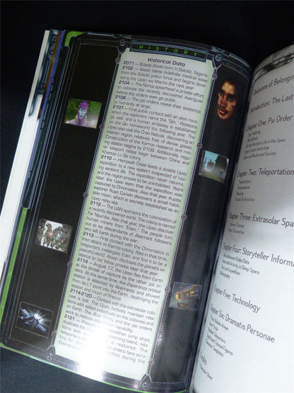 Stellar Frontier: Psi Order & Space Sourcebook WW9005 - White Wolf Roleplay Softback #2UZ