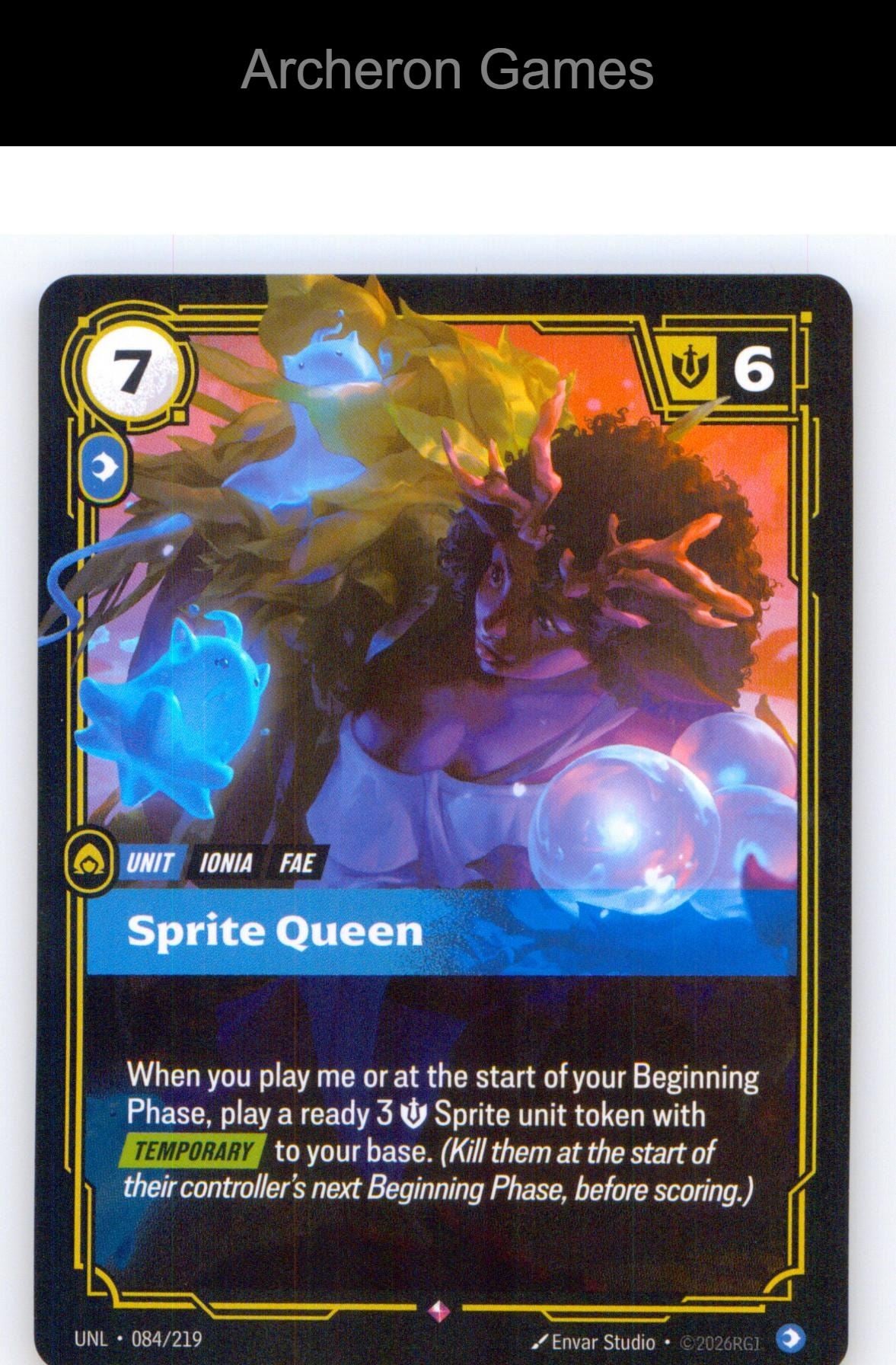 Sprite Queen UNL 084/219 R Unleashed Riftbound Card