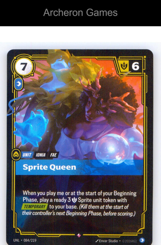 Sprite Queen UNL 084/219 R Unleashed Riftbound Card