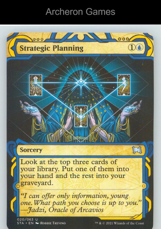 Strategic Planning (Foil Etched) STA 20 UC MTG Card NM/EX+