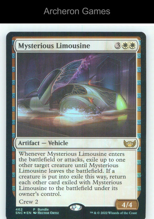 Mysterious Limousine (SNC Bundle) 462 P MTG Card NM/EX+ Foil