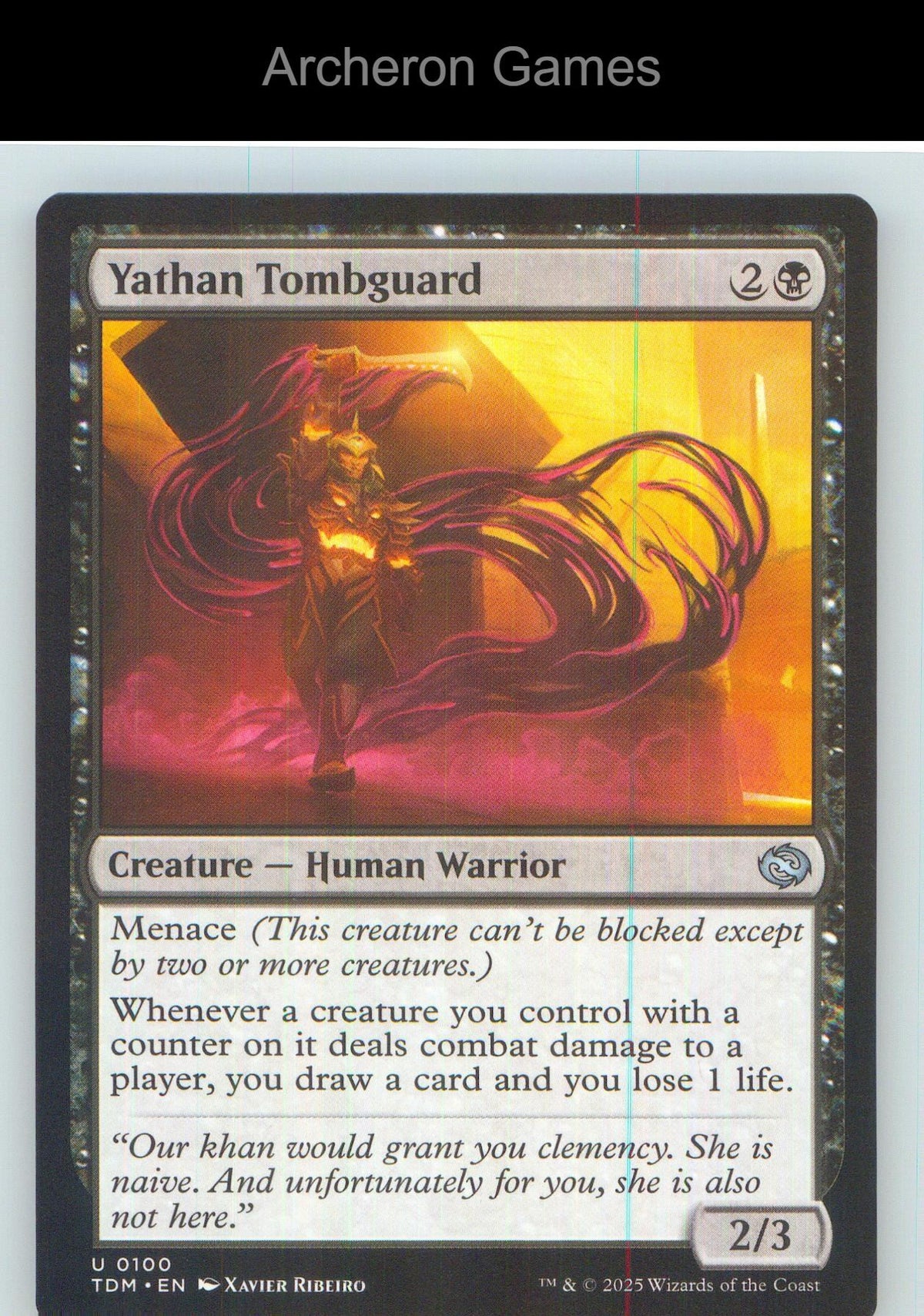 Yathan Tombguard TDM 100 UC MTG Card NM/EX+