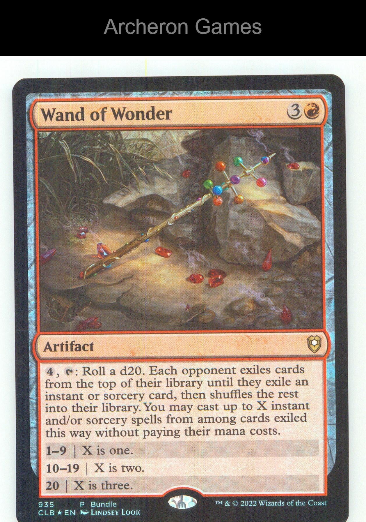 Wand of Wonder (CLB Bundle) 935 P MTG Card NM/EX+ Foil