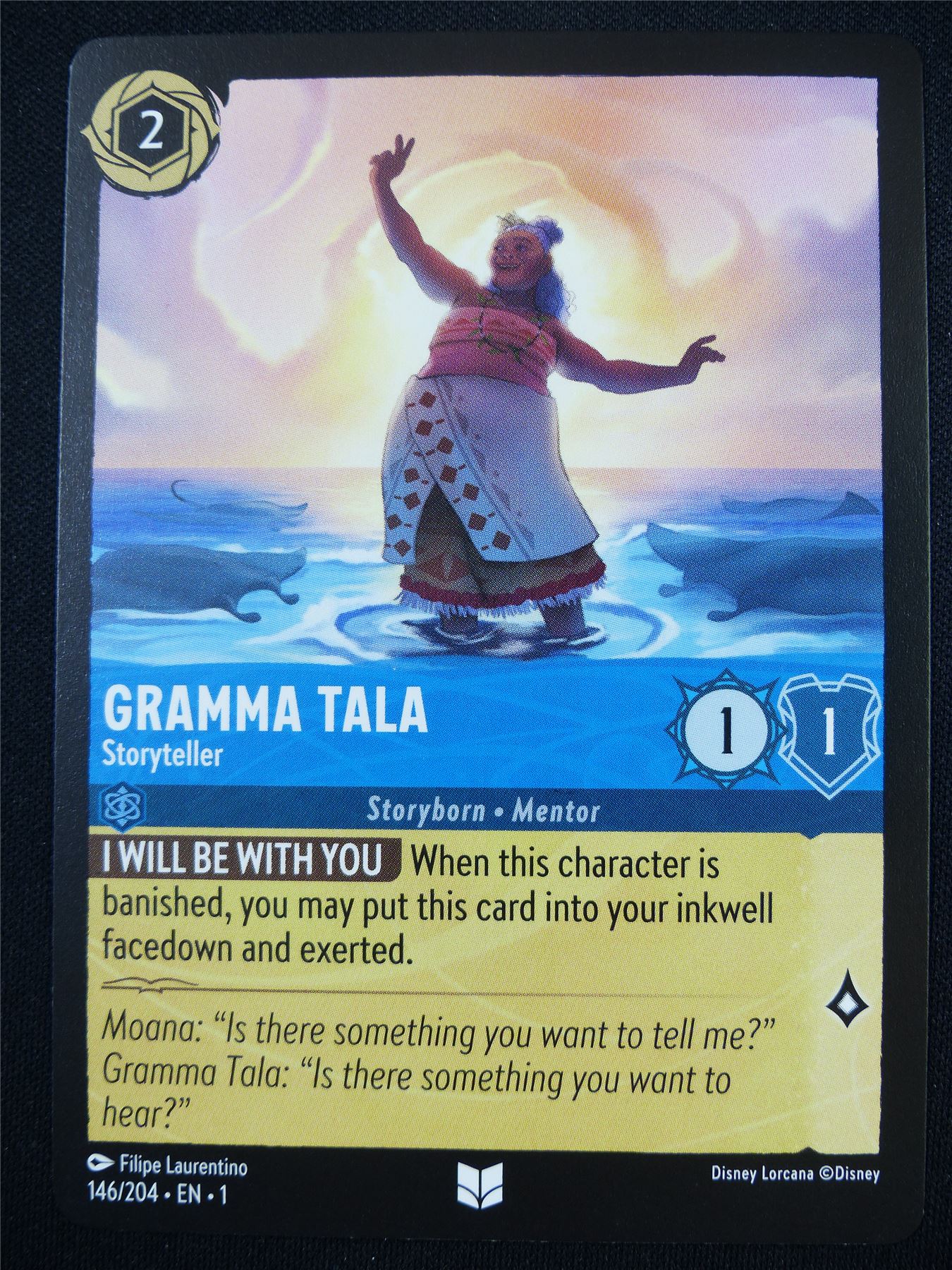 Gramma Tala Storyteller 146/204 - Lorcana Card #4P0