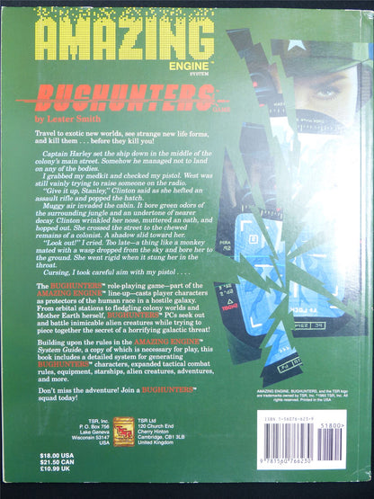 Amazing Engine: Bughunters Rulebook - AM3 2702 TSR Roleplay Softback #KB