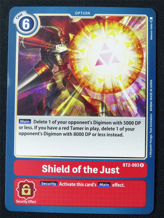 Shield of the Just BT2-093 R - Digimon Card #16V