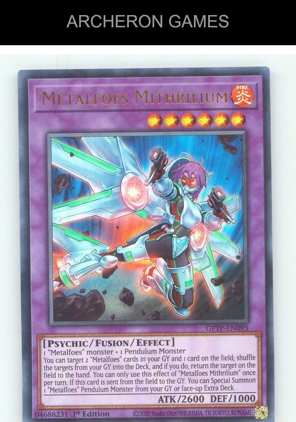 Metalfoes Mithrilium UR YUGIOH Card 1st Edition
