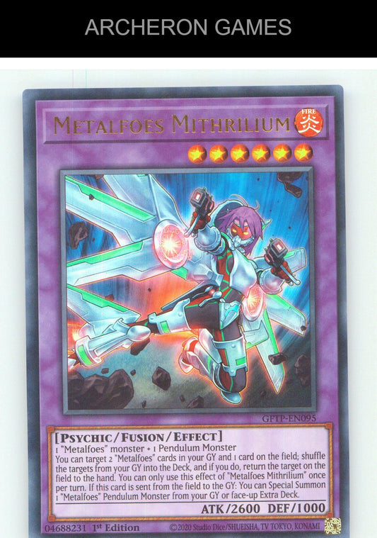 Metalfoes Mithrilium UR YUGIOH Card 1st Edition