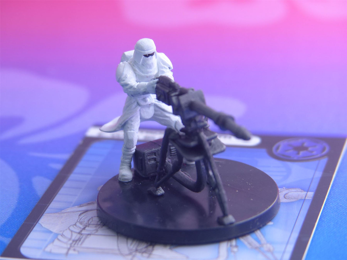 Snowtrooper with E-Web Blaster 51/60 - Star Wars Miniatures Game #589