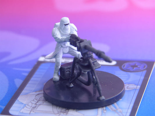 Snowtrooper with E-Web Blaster 51/60 - Star Wars Miniatures Game #589
