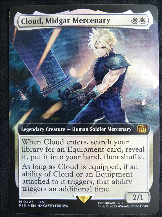 Cloud Midgar Mercenary Extended Foil - FIN - Mtg Card #4JD