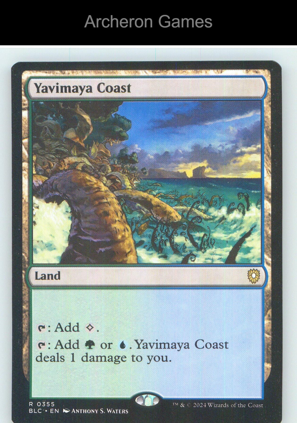 Yavimaya Coast BLC 355 R MTG Card NM/EX+