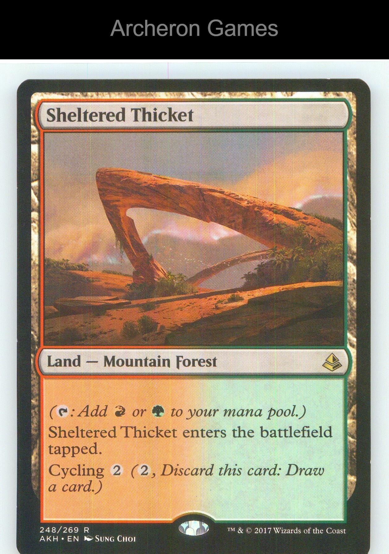 Sheltered Thicket AKH 248 R MTG Card NM/EX+
