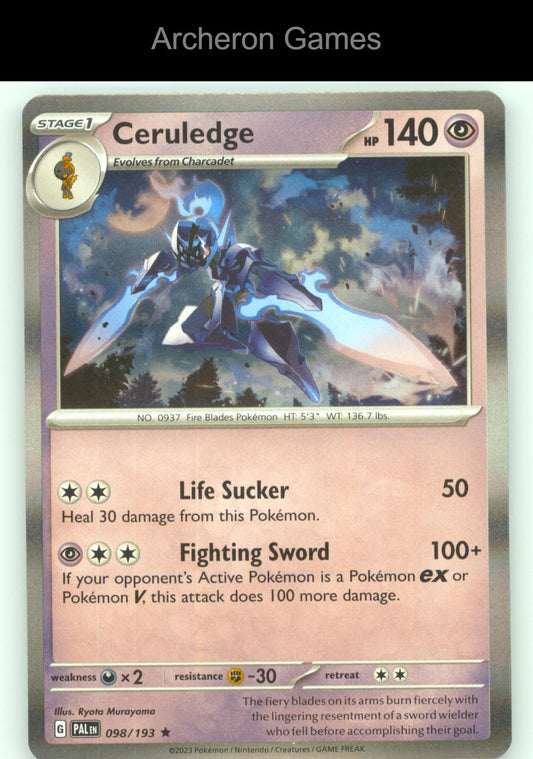 Pokemon Card Ceruledge (Cosmos Holo) MCAP 098/193 Miscellaneous Cards & Products