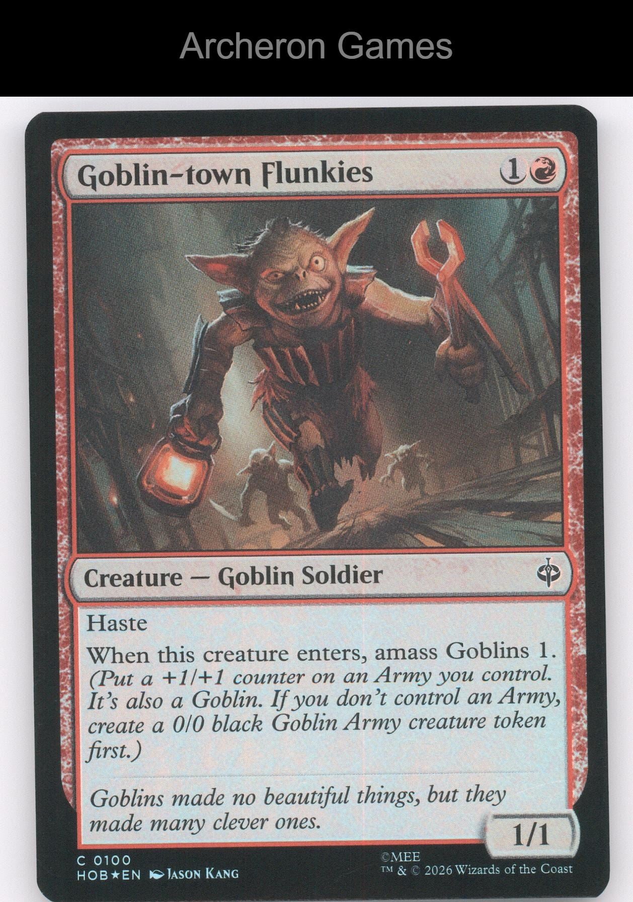 Goblin-town Flunkies HOB 100 C MTG Card The Hobbit