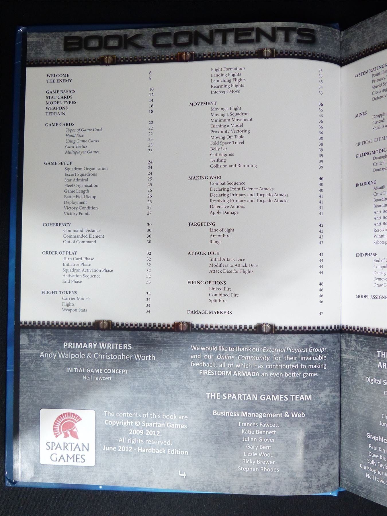 Firestorm Armada - Miniatures Rulebook Hardback #1WP