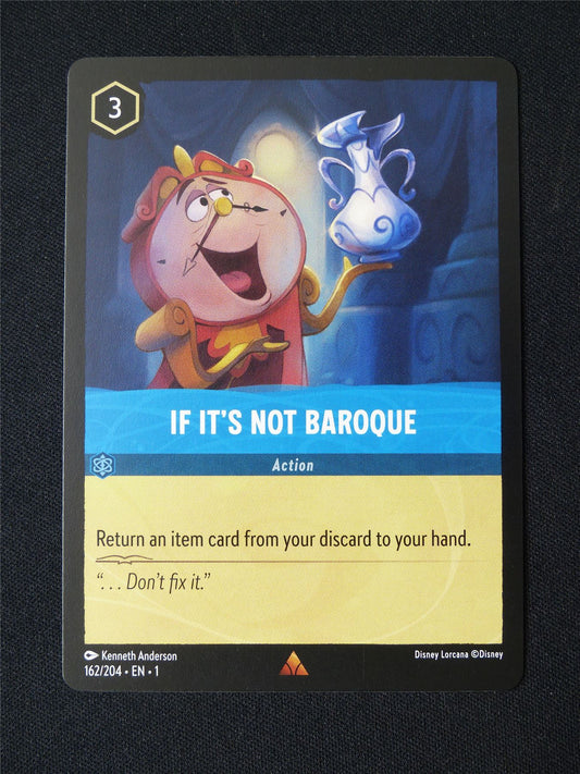 If It's Not Baroque 162/204 - Lorcana Card #3DQ