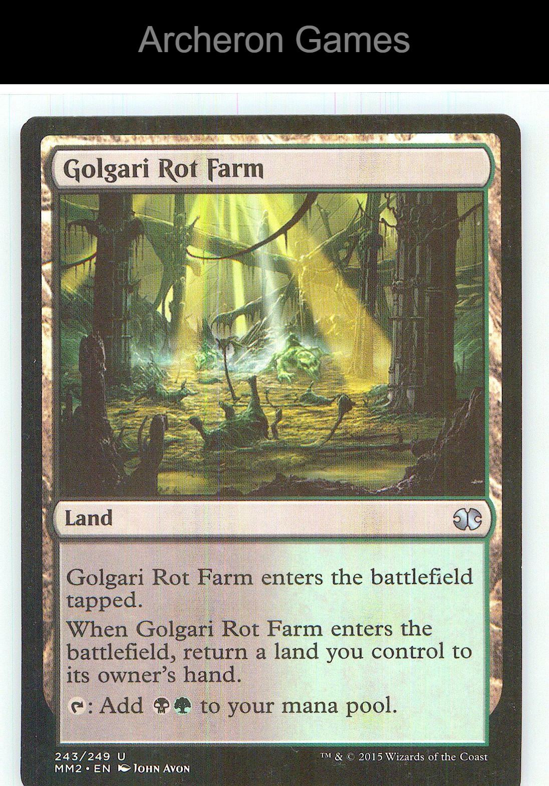 Golgari Rot Farm MM2 243 UC MTG Card NM/EX+