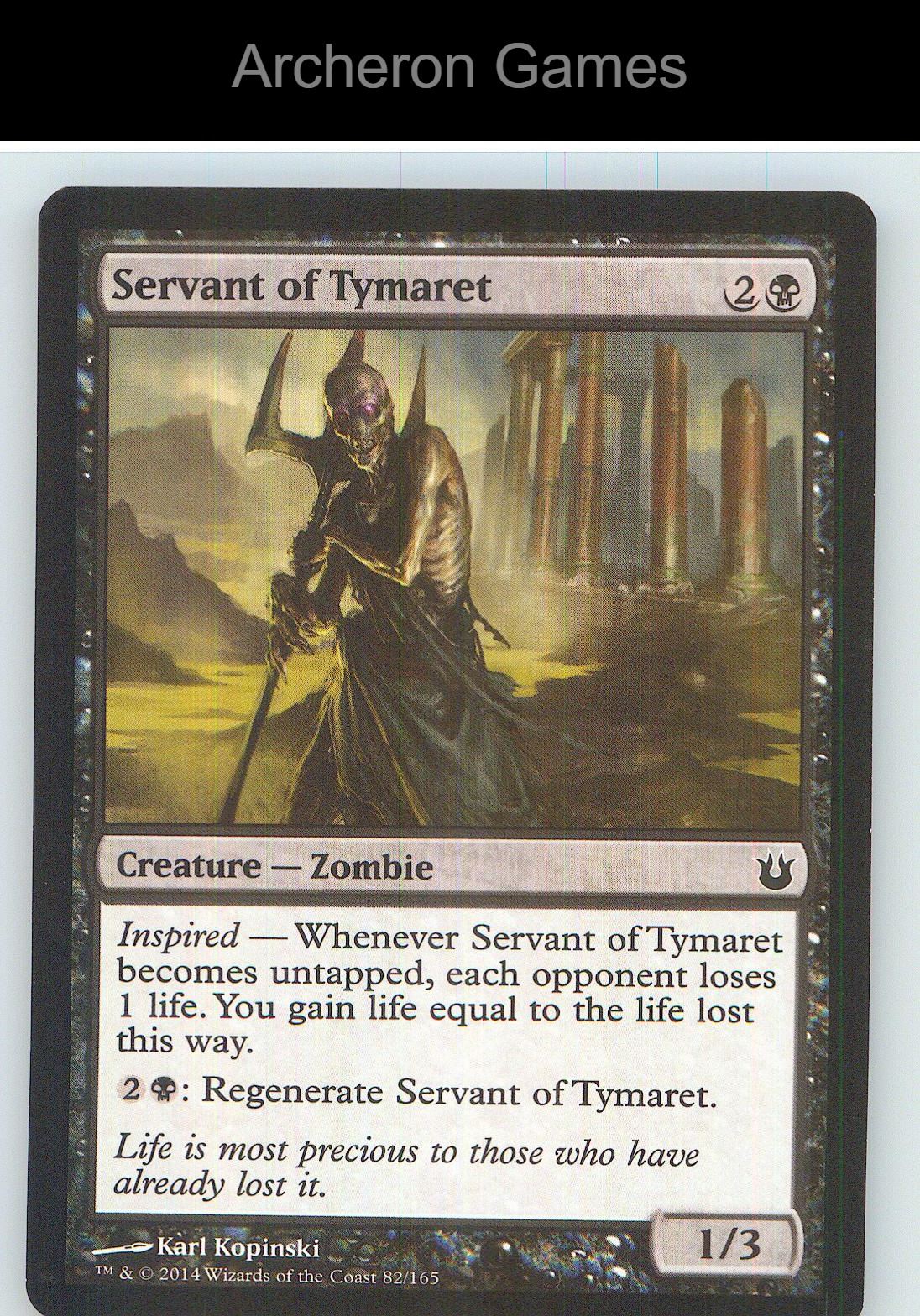 Servant of Tymaret BNG 82 C MTG Card NM/EX+
