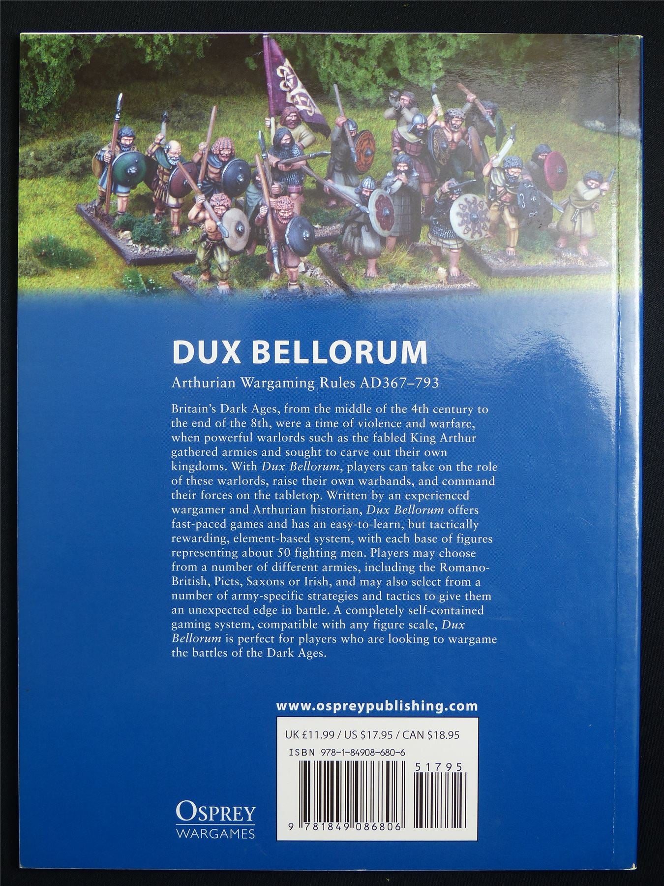 Dux Bellorum: Arthurian Wargaming Rulebook - Osprey Wargames 1 Softback #DG