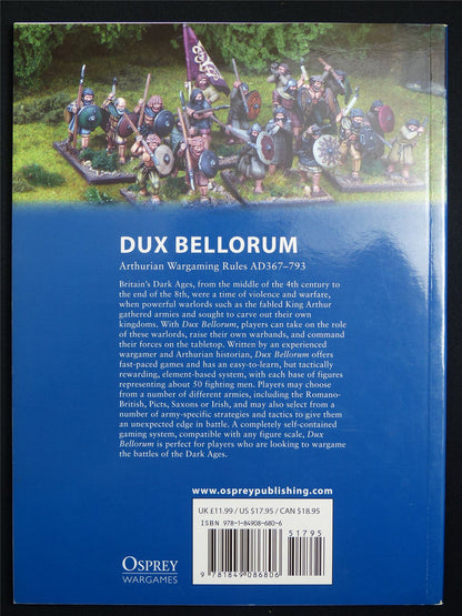 Dux Bellorum: Arthurian Wargaming Rulebook - Osprey Wargames 1 Softback #DG