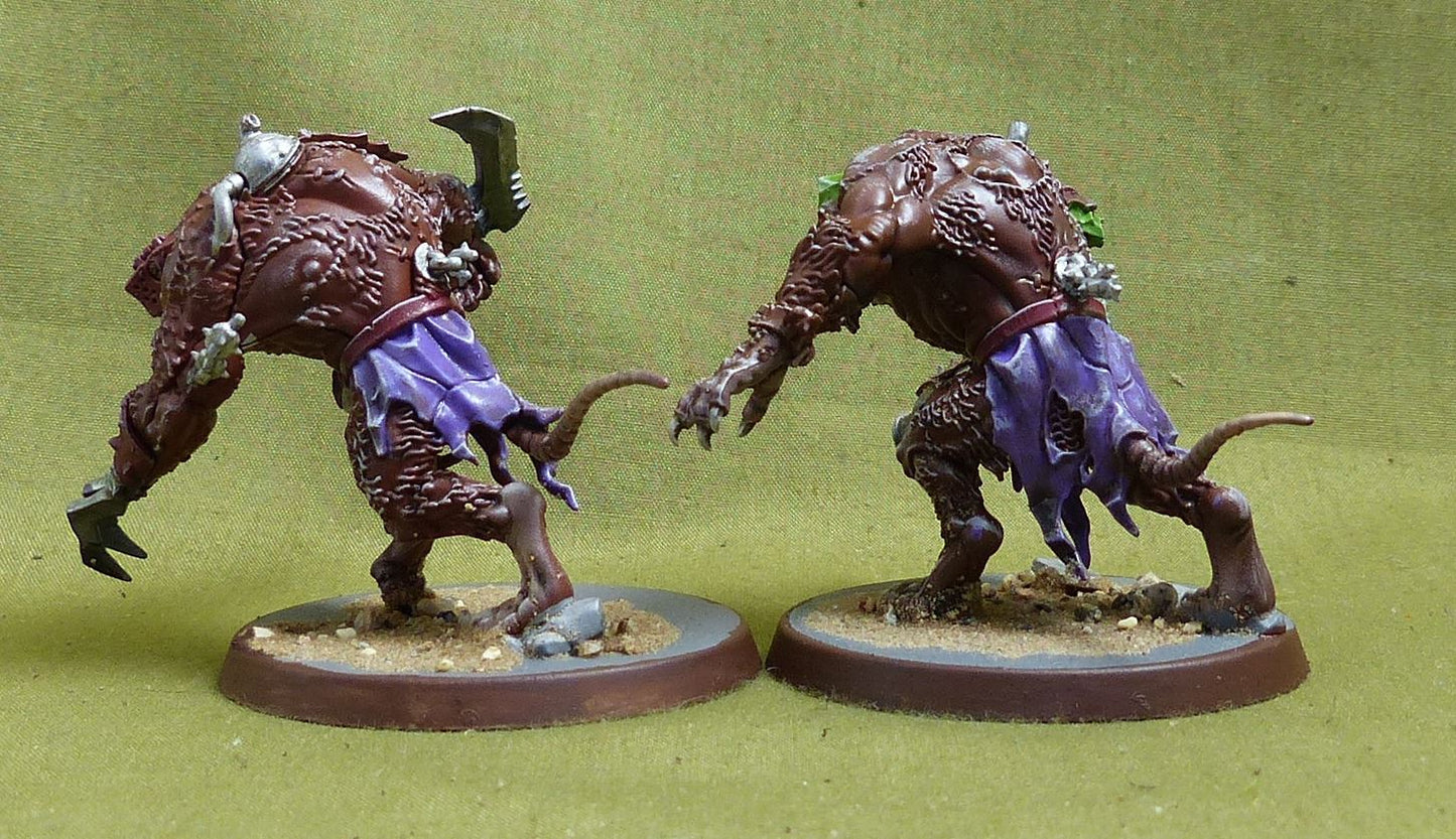 Rat Ogors set of 2 Painted - Skaven - Warhammer AoS #1C0
