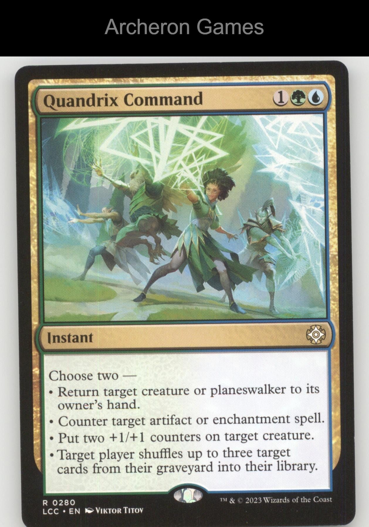 Quandrix Command 280 R MTG Card Commander: The Lost Caverns of Ixalan